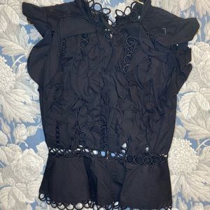 Beulah blouse in black. Never worn.